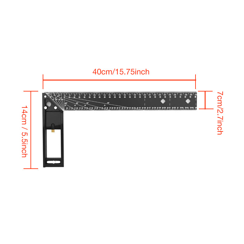 Multifunctional 90-Degree Angle Ruler 40inch