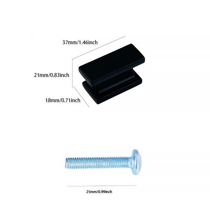 1.4'(37mm)Cabinet Matte Black Handles