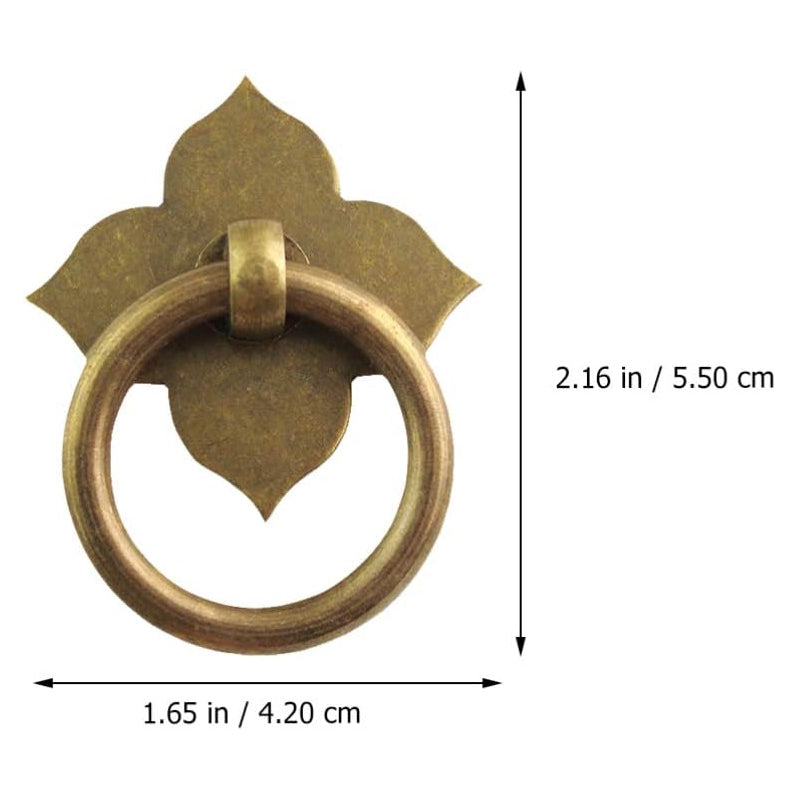 2Pcs Four-leaf Cabinet Knobs Decorative Handles Safe Material for Home Furniture