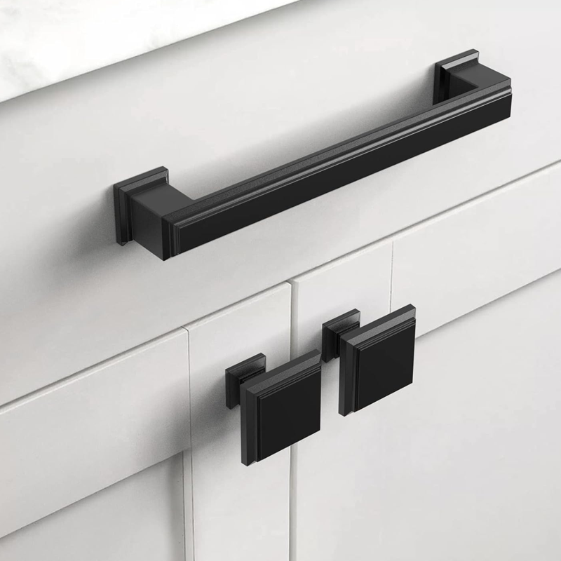 10 Pack 5 Inch Hole Center Pulls Matte Black Handles