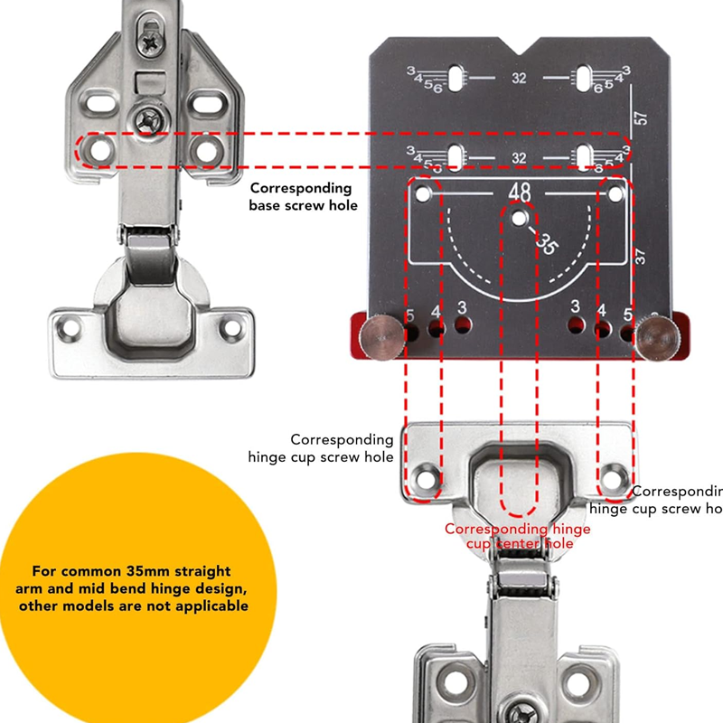Stainless Steel Drill Bushing Hinge Hole Locator
