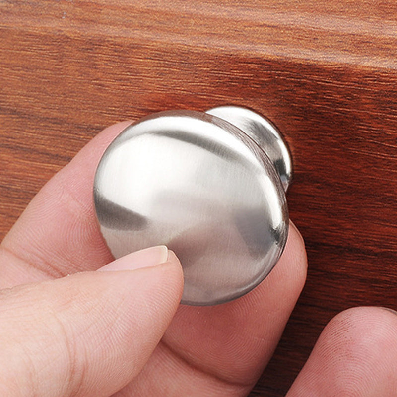 1.1'(30mm)Brushed Nickel Round Zinc Cabinet Knobs