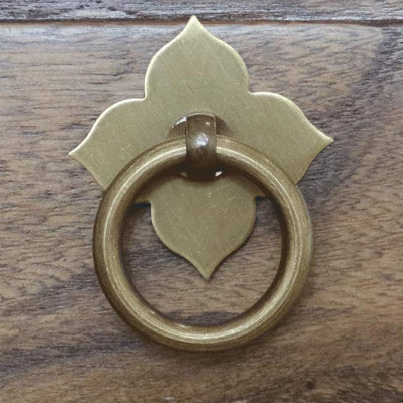 2Pcs Four-leaf Cabinet Knobs Decorative Handles Safe Material for Home Furniture