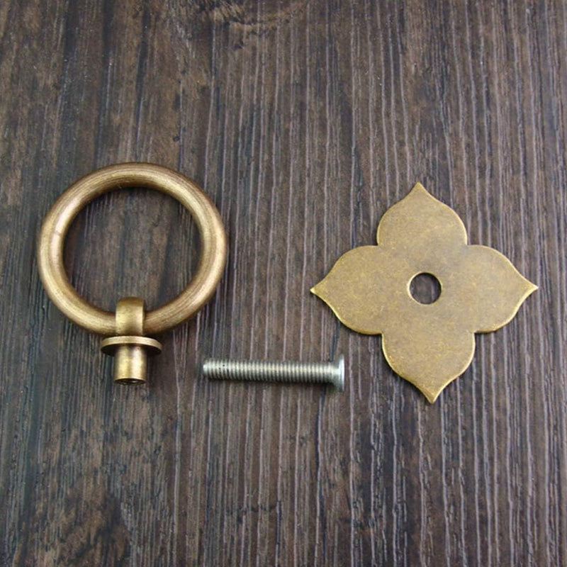 2Pcs Four-leaf Cabinet Knobs Decorative Handles Safe Material for Home Furniture