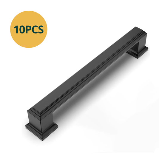 10 Pack 5 Inch Hole Center Pulls Matte Black Handles