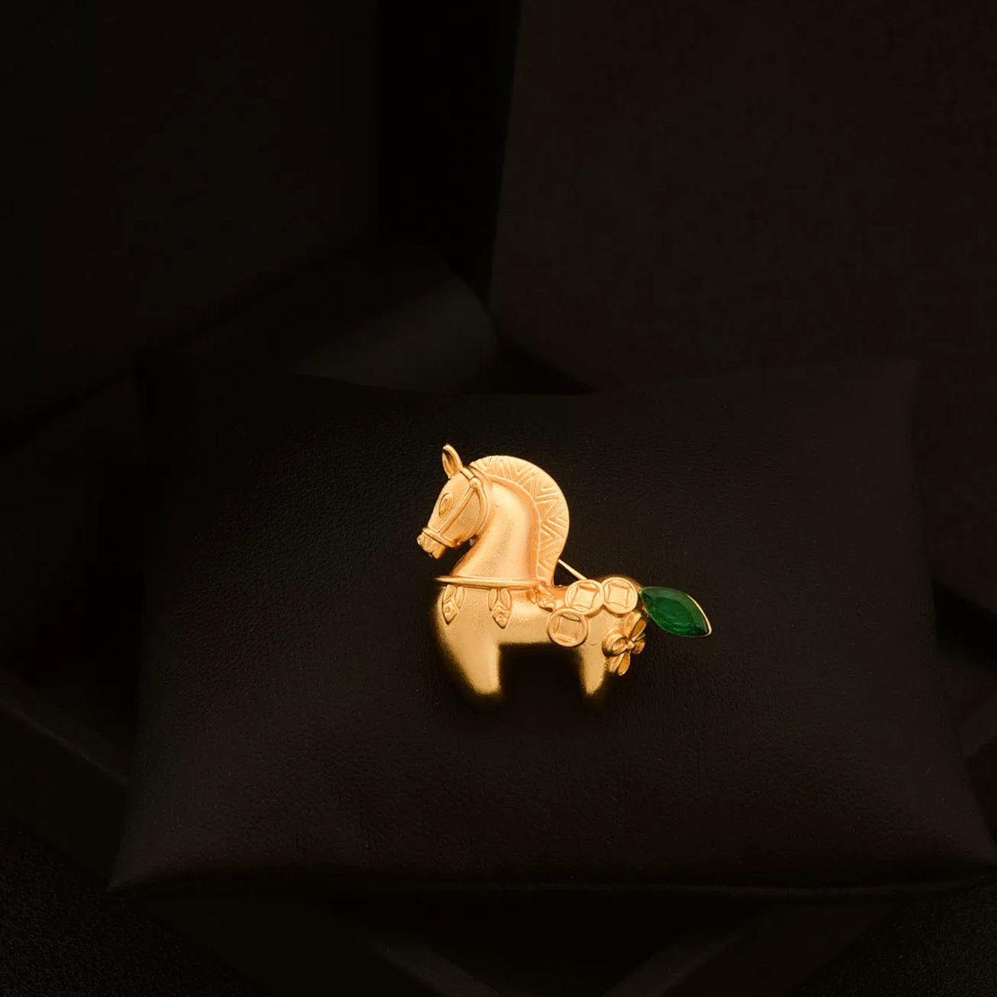 Chinese style Tang style horse brooch