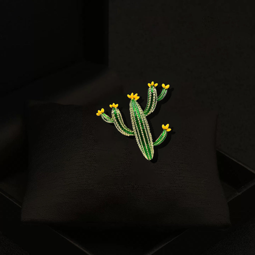 Cactus brooch