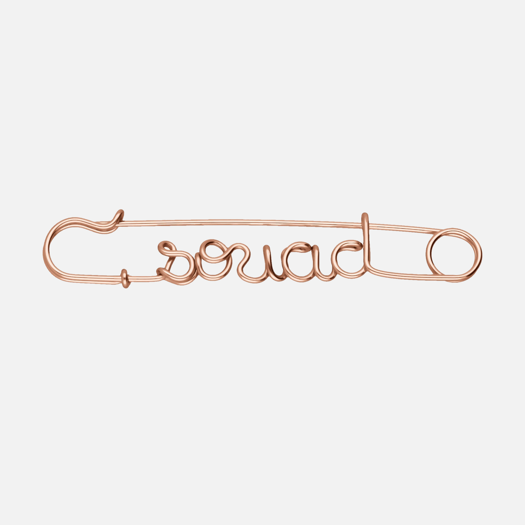 Safety Pin Personalized Brooch