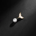 Pearl collar fishtail brooch