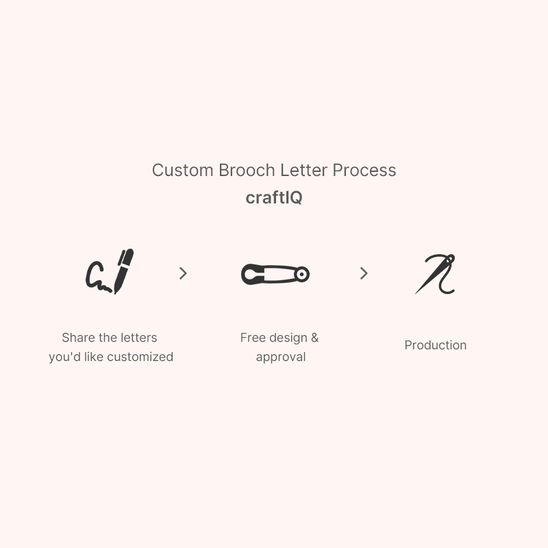 Original personalized brooches