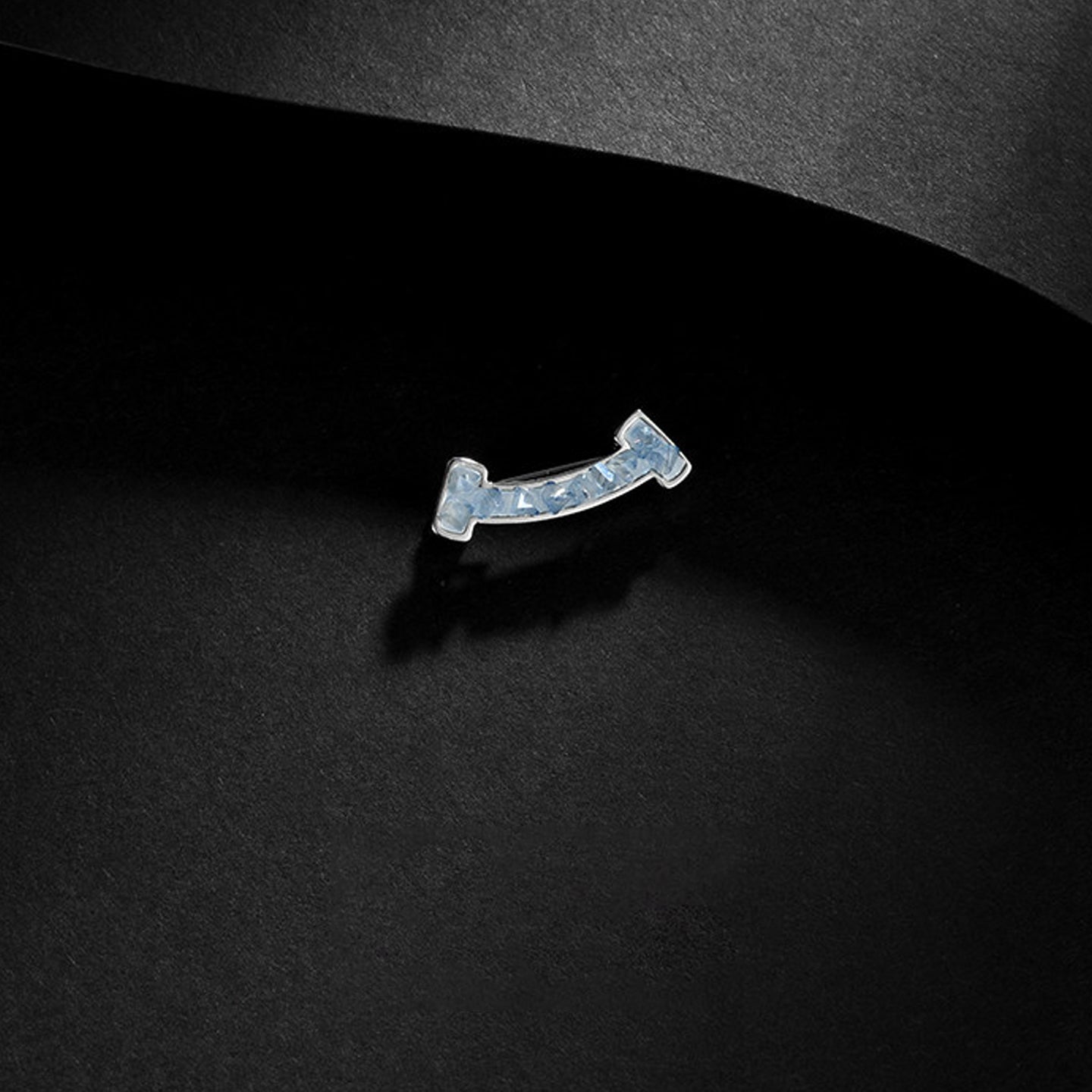 Microcrystalline Smile Brooch