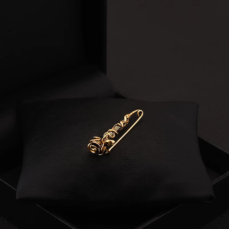 Retro Elegant Mini Rose Brooch