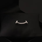 Smiling collar brooch