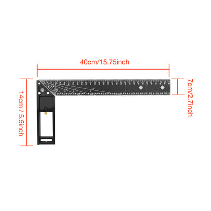 Multifunctional 90-Degree Angle Ruler 40inch