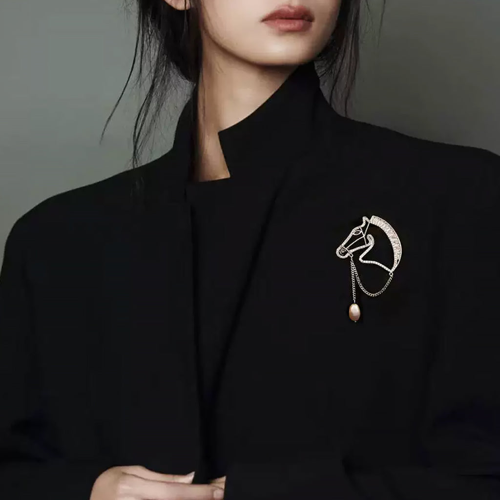 Zodiac Horse Brooch