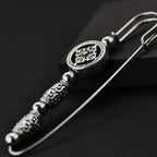 Vintage silver cross brooch