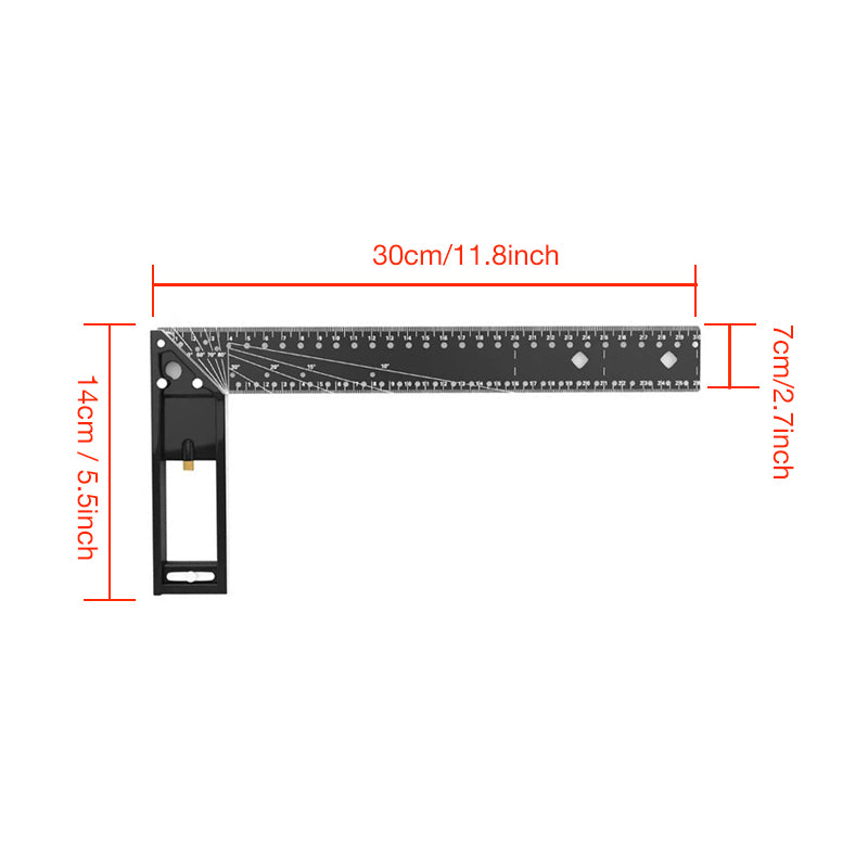 Multifunctional 90-Degree Angle Ruler 40inch