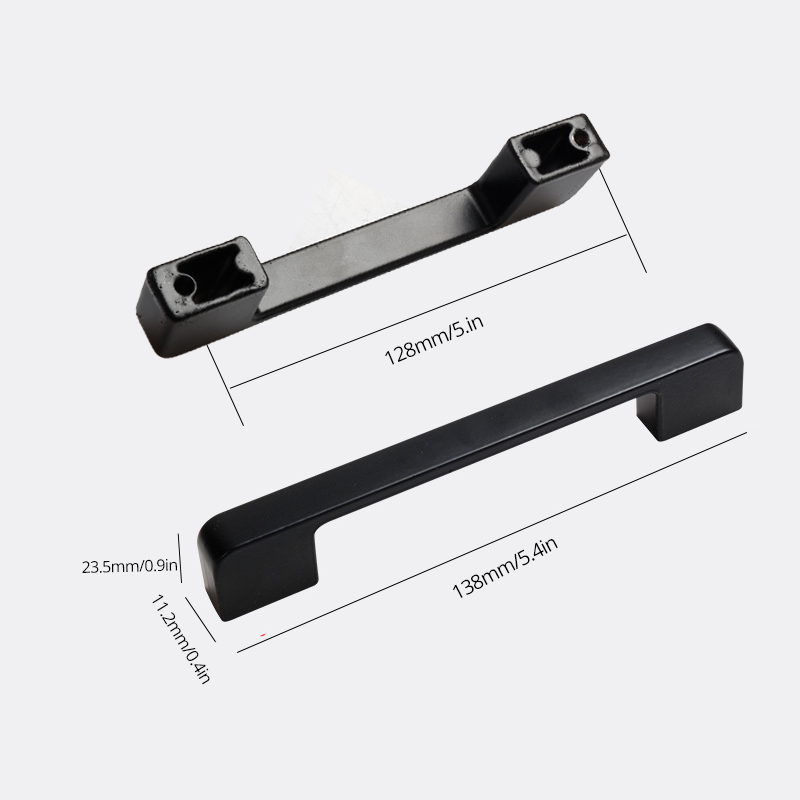 10 Pack 5 Inch Hole Center Pulls Matte Black Handles