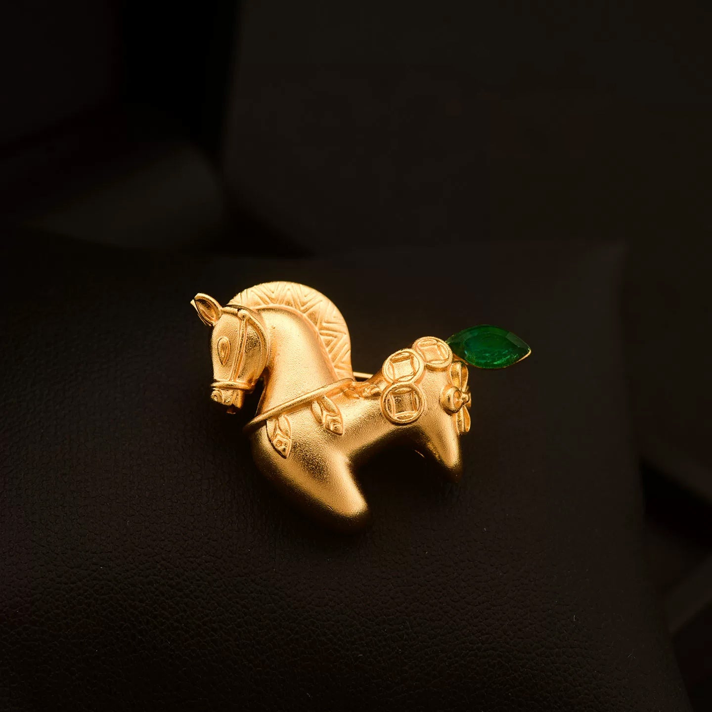 Chinese style Tang style horse brooch