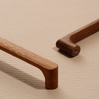 Walnut Round 5 Inch Wooden Drawer Pulls Handle pulls
