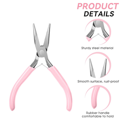 Needle Nose Pliers 5 Inch Long with Side Cutters
