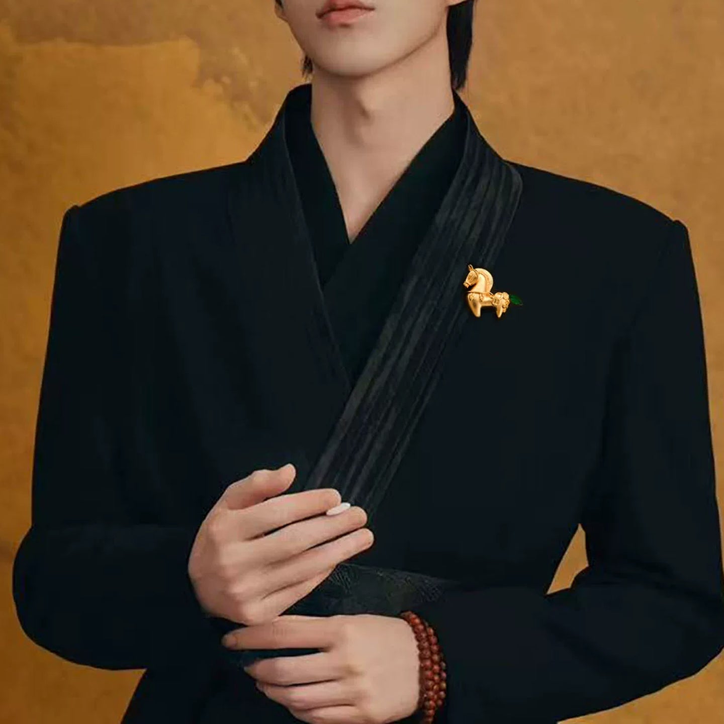 Chinese style Tang style horse brooch