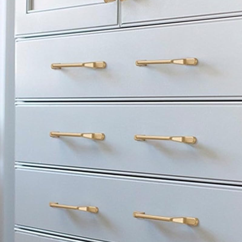 10 Pack 5 Inch Gold Aluminum Alloy Kitchen Cabinet Handles