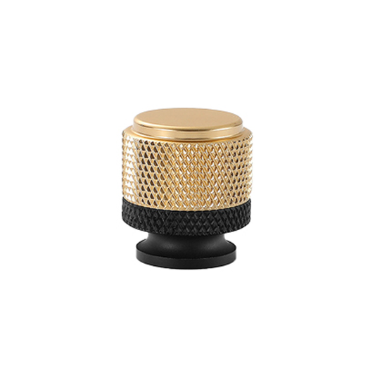 0.98'(25mm) Matte Black and Champagne Bronze Kitchen Cabinet Knobs