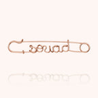Safety Pin Personalized Brooch
