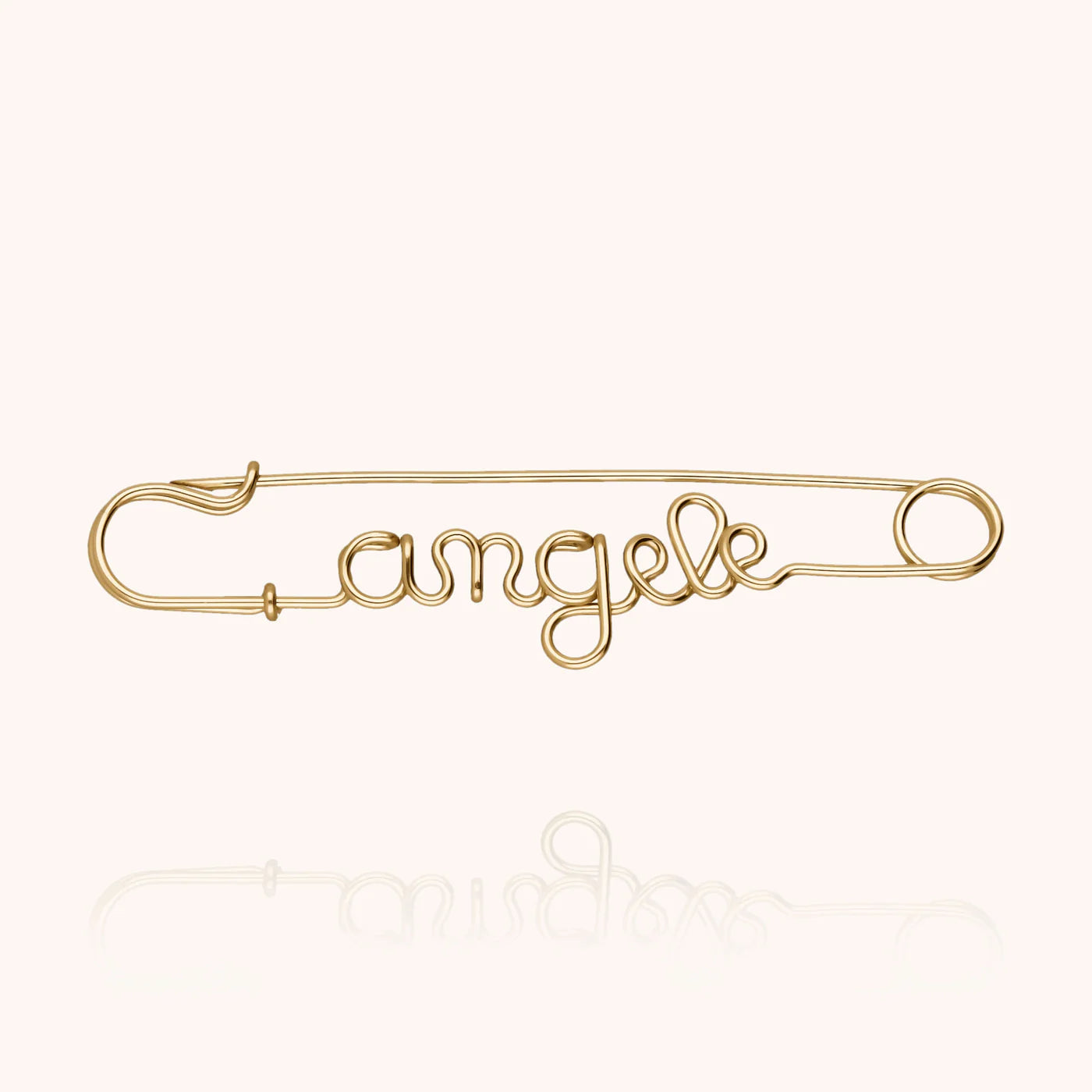Safety Pin Personalized Brooch